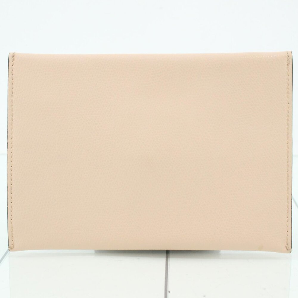 Fendi Blush-Beige Leather Envelope Clutch - Picture 2 of 6